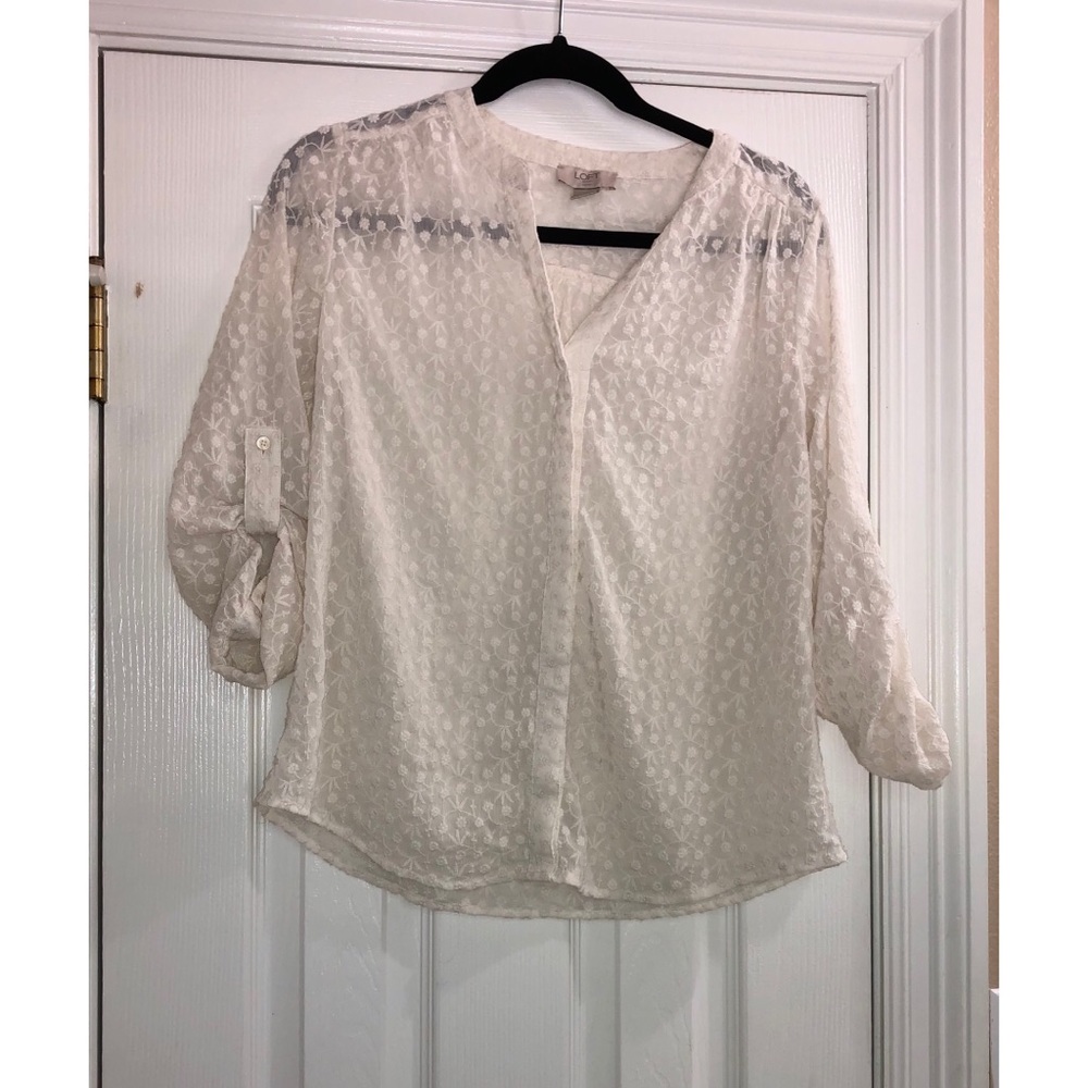 White Top with Floral Design:)💐